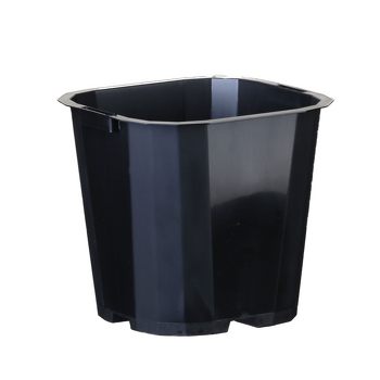 0.7L (11cm) Square Round Pot Black